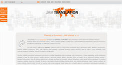 Desktop Screenshot of jam-translation.cz