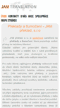 Mobile Screenshot of jam-translation.cz