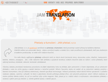 Tablet Screenshot of jam-translation.cz